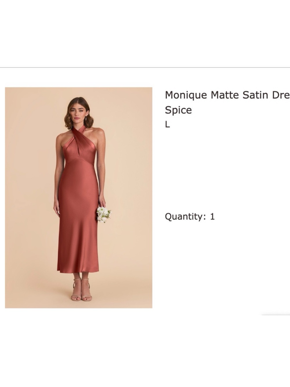 Birdie Grey Monique satin dress